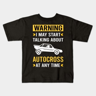 Warning Autocross Kids T-Shirt